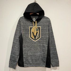 NHL Fanatics Men's Vegas Golden Knights Grey & Black Hoodie Size Large